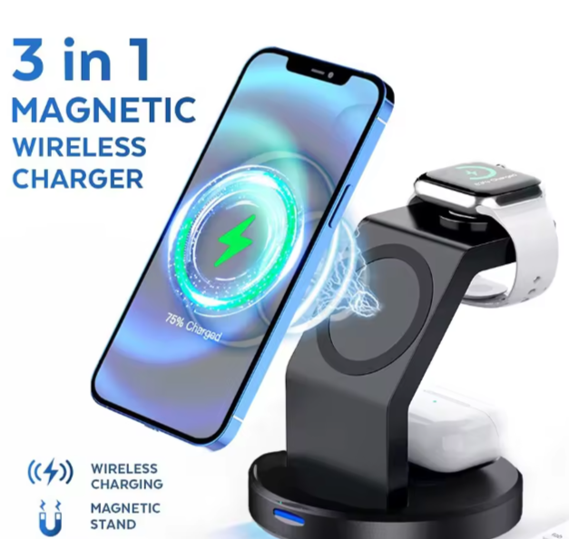 3‑in‑1 Magnetic Charging Stand