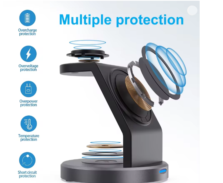 3‑in‑1 Magnetic Charging Stand